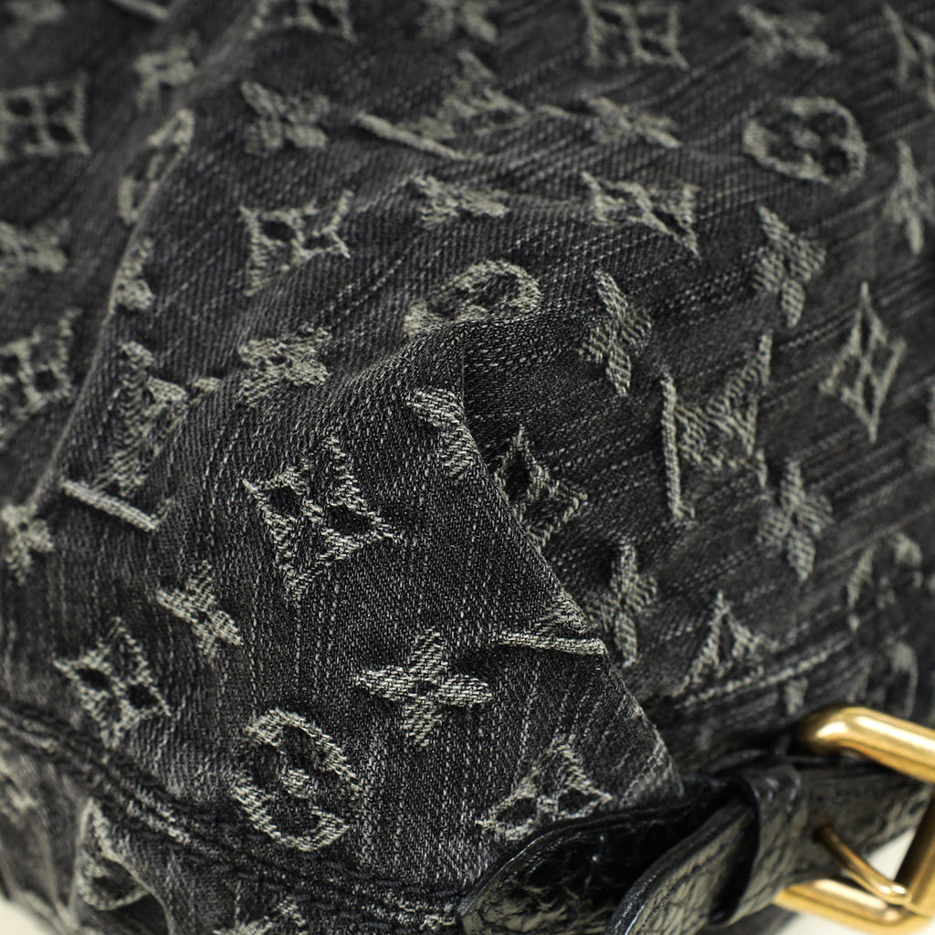 Louis Vuitton Black Monogram Denim Neo Cabby GM Bag