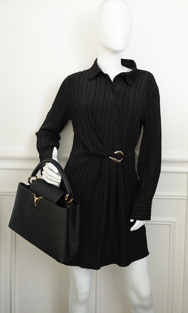 Louis Vuitton Black Capucines MM Bag