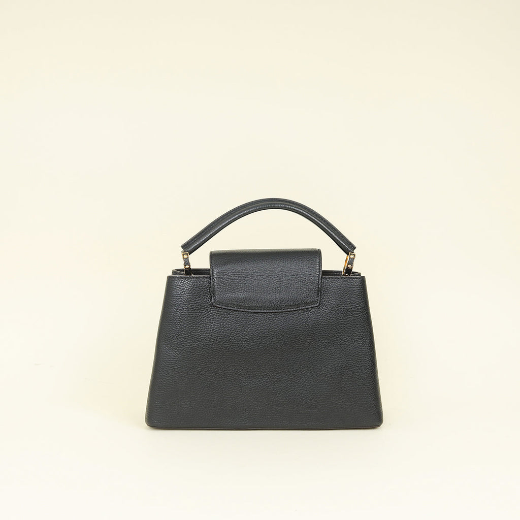 Louis Vuitton Black Capucines MM Bag