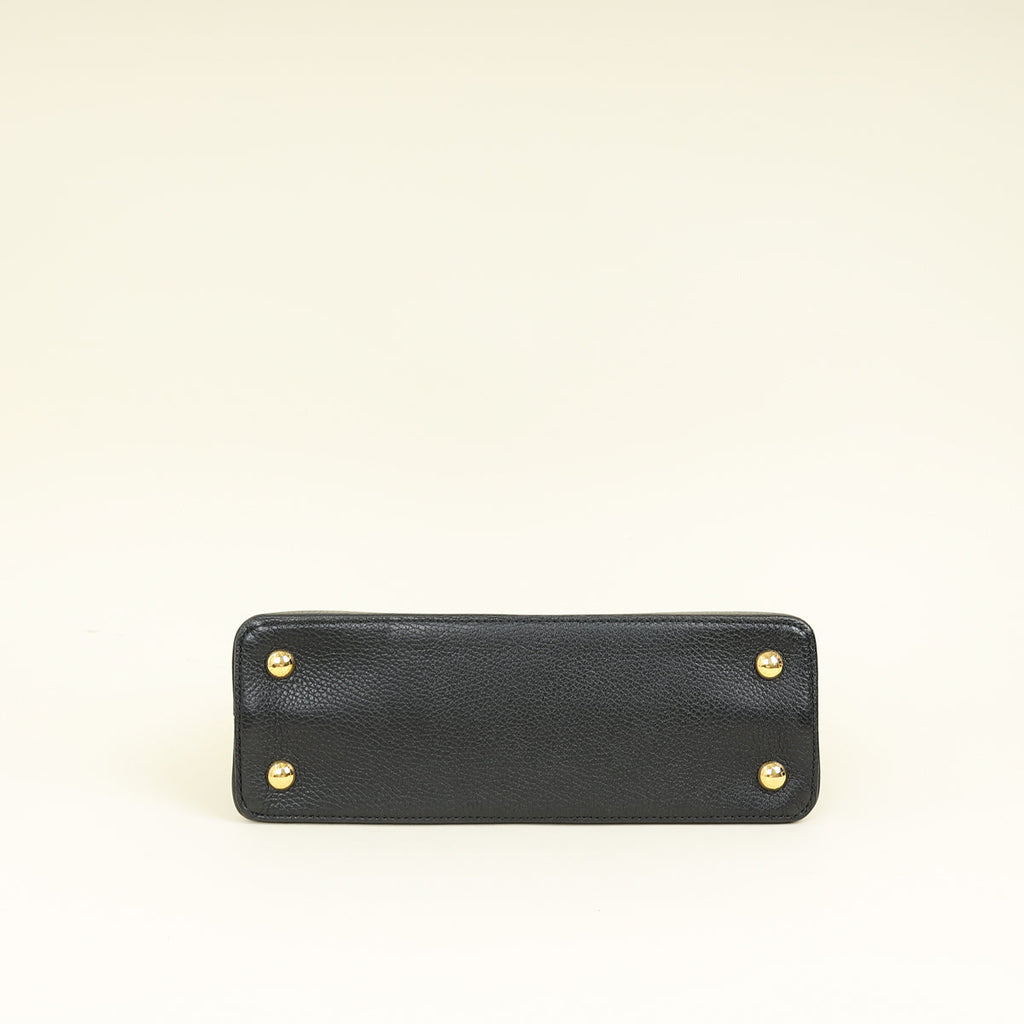 Louis Vuitton Black Capucines MM Bag