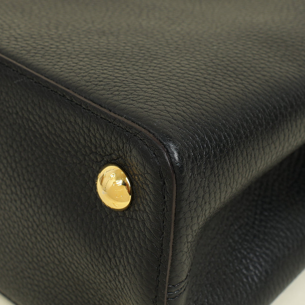 Louis Vuitton Black Capucines MM Bag