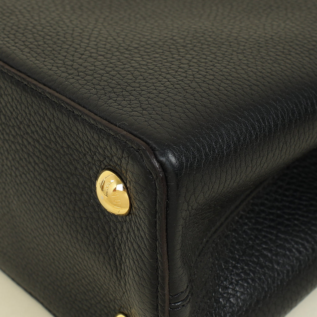 Louis Vuitton Black Capucines MM Bag