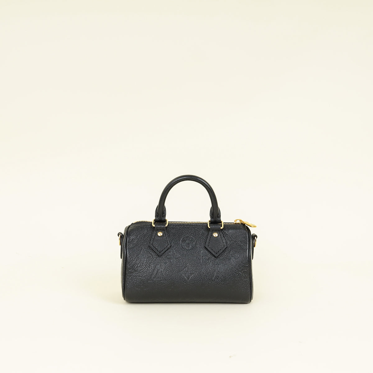 Louis Vuitton Black Monogram Empreinte Speedy Nano Bag