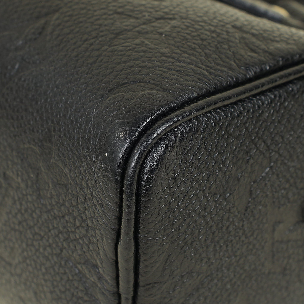 Louis Vuitton Black Monogram Empreinte Speedy Nano Bag