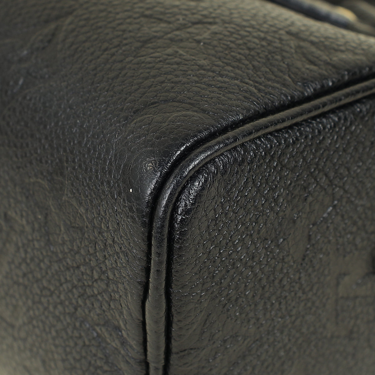 Louis Vuitton Black Monogram Empreinte Speedy Nano Bag