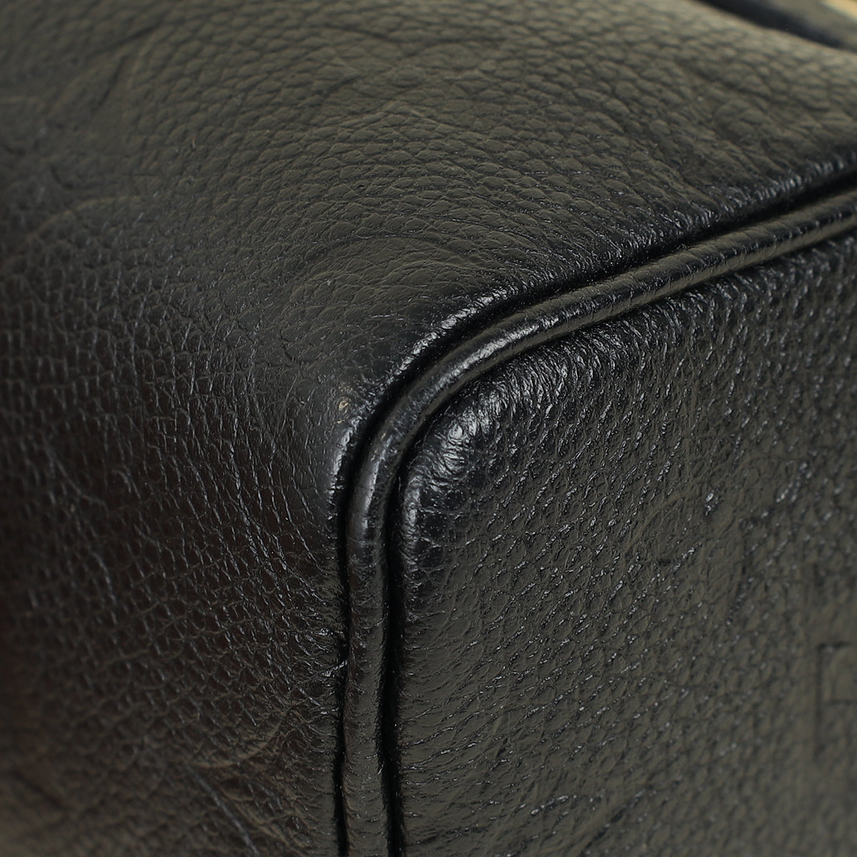Louis Vuitton Black Monogram Empreinte Speedy Nano Bag
