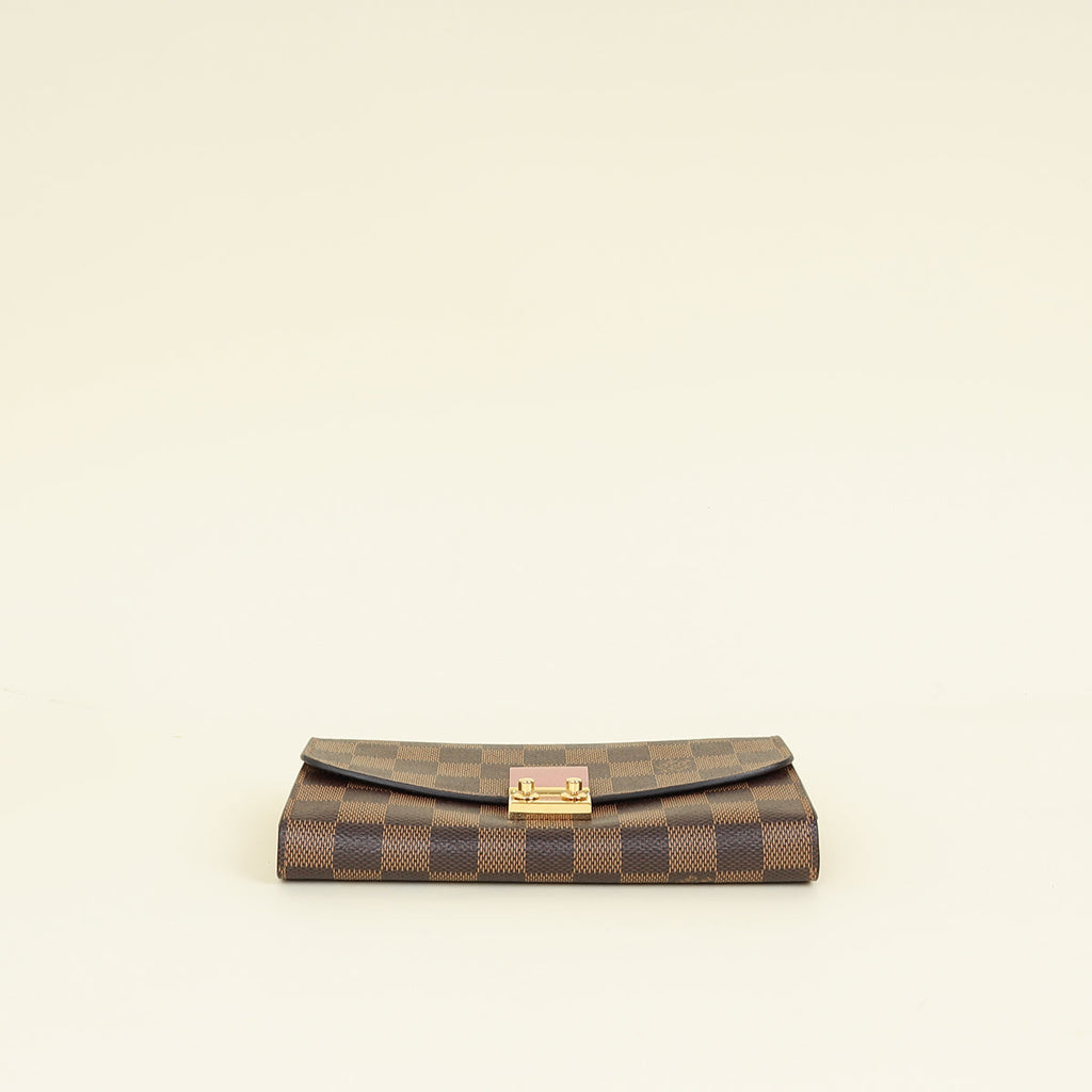 Louis Vuitton Damier Bicolor Croisette Chain Wallet