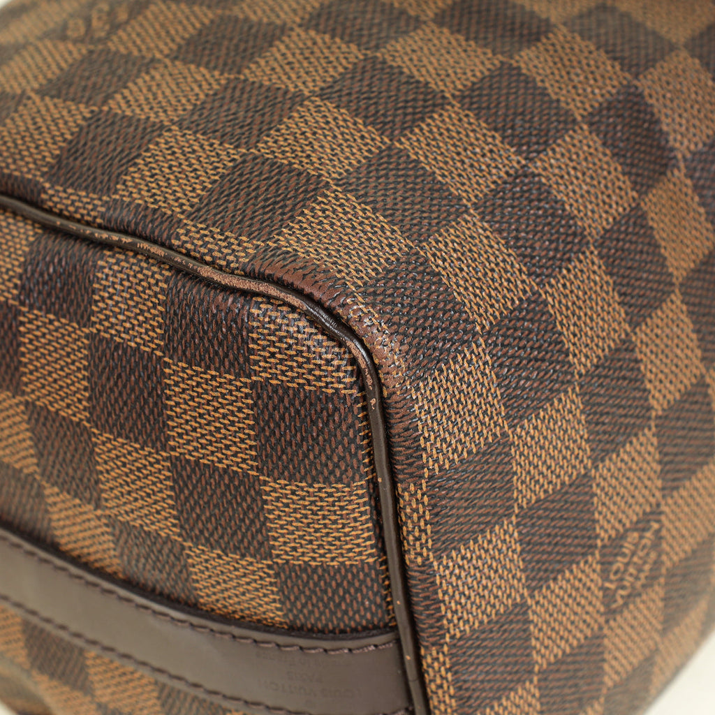 Louis Vuitton Damier Ebene Speedy Bandouliere 25 Bag