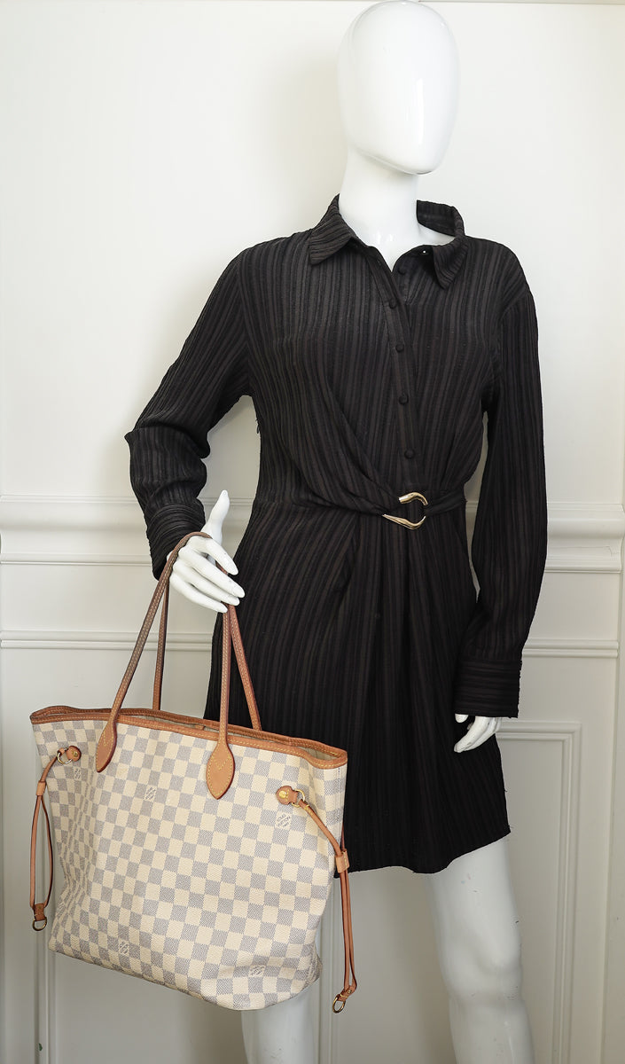 Louis Vuitton Damier Azur Neverfull MM Bag
