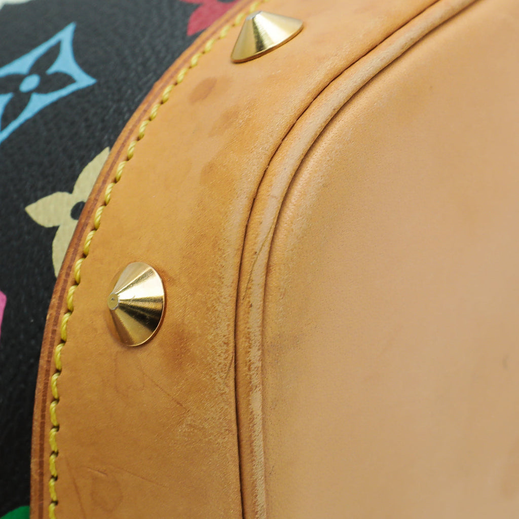 Louis Vuitton Black Monogram Multicolor Alma Bag