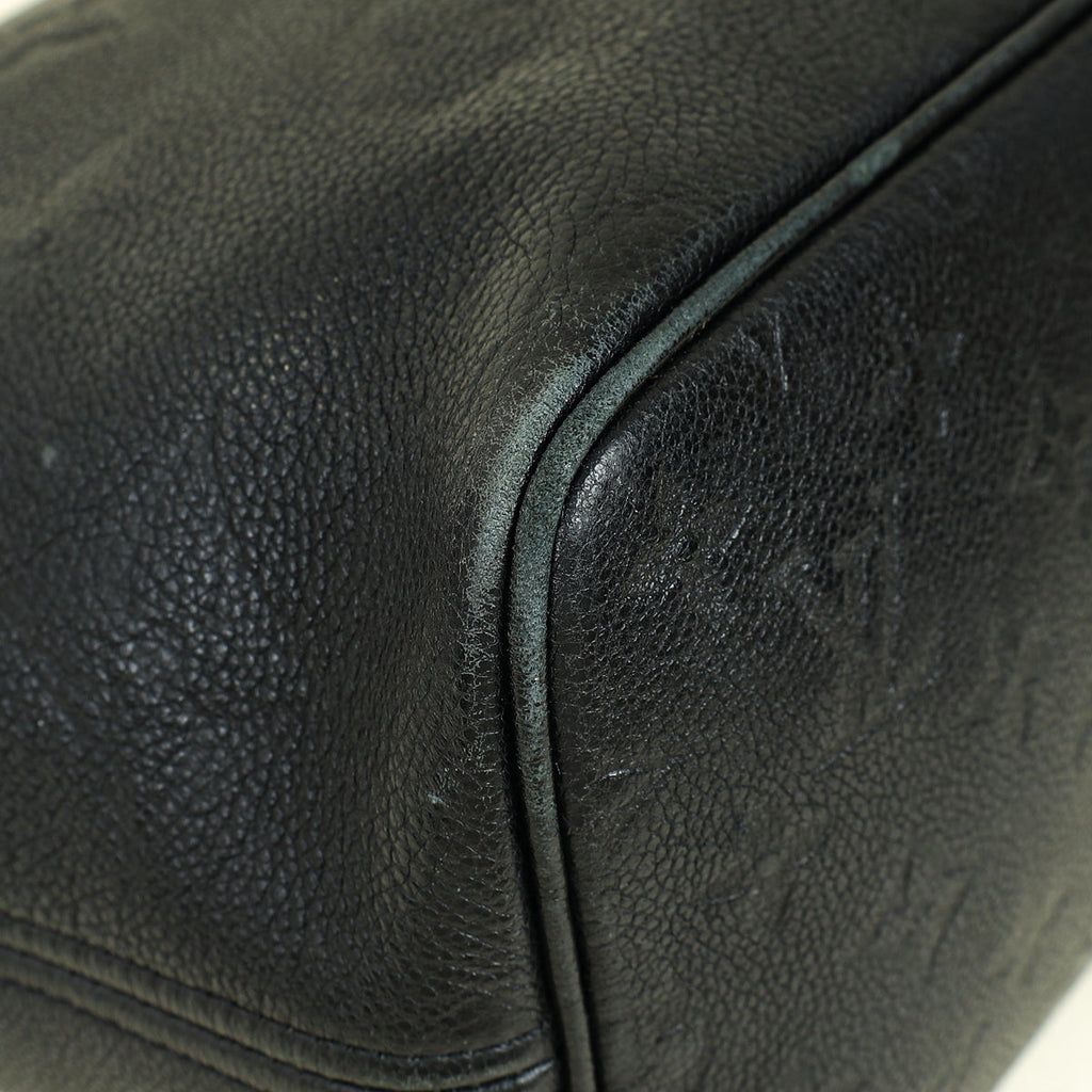 Louis Vuitton Black Empreinte Neverfull MM Tote Bag