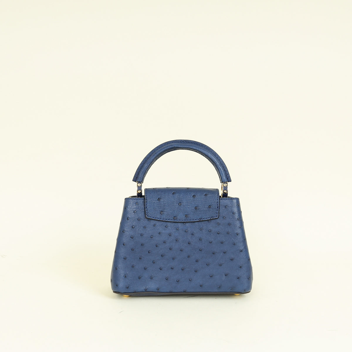 Louis Vuitton Indigo Ostrich Capucines Mini Bag