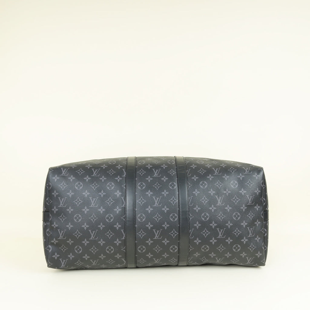 Louis Vuitton Monogram Eclipse Keepall Bandouliere 55 Bag