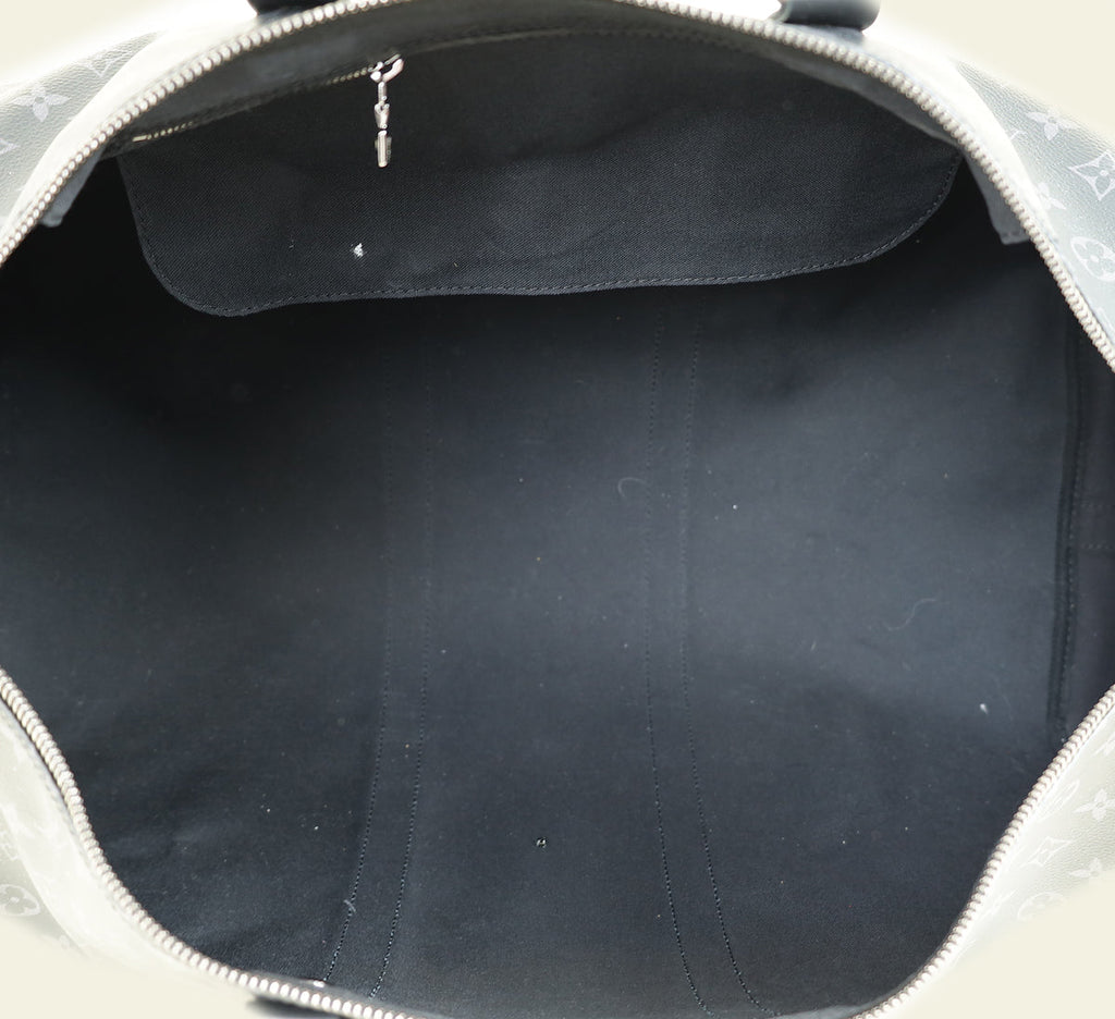 Louis Vuitton Monogram Eclipse Keepall Bandouliere 55 Bag