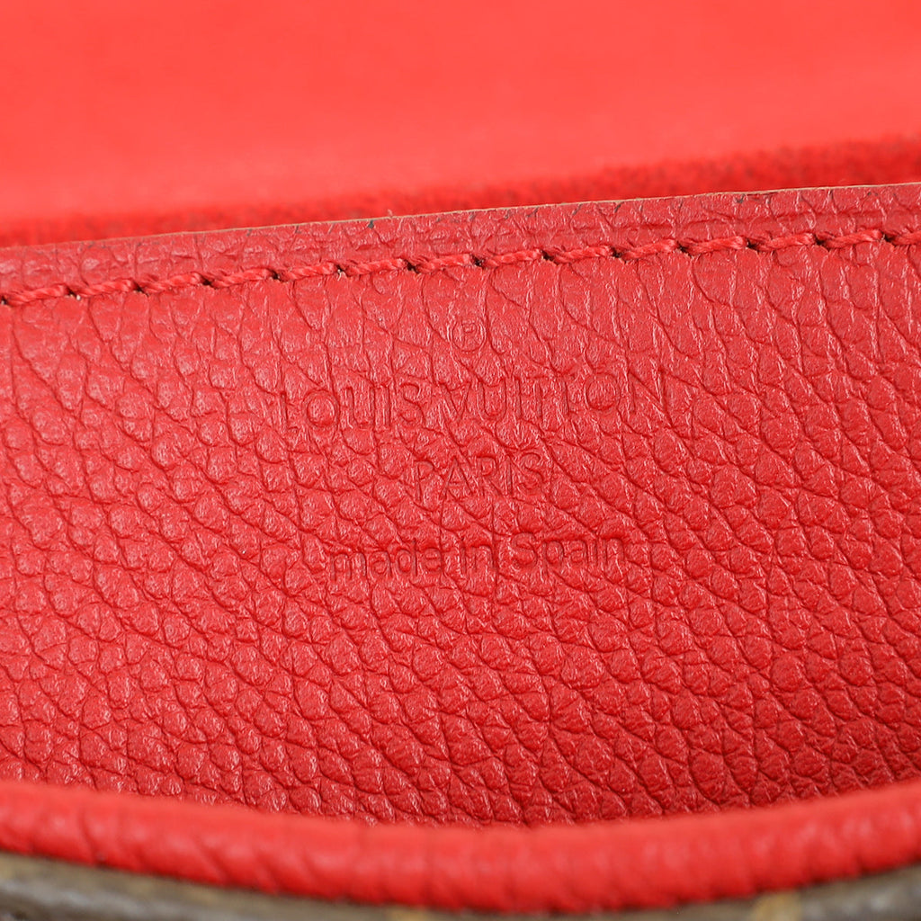 Louis Vuitton Monogram Red Pallas Chain Shoulder Bag