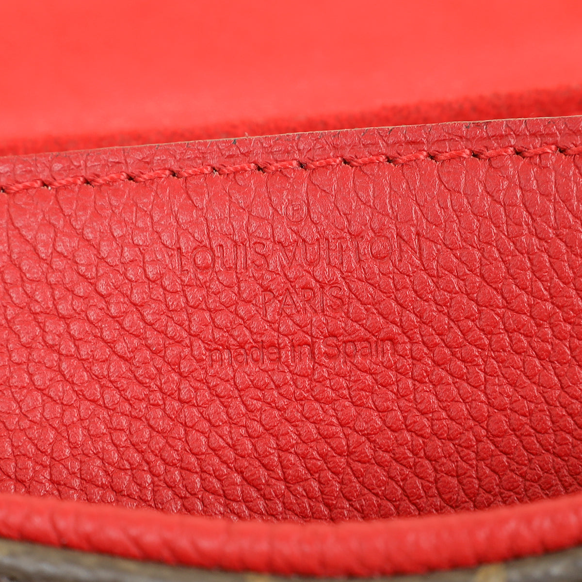Louis Vuitton Monogram Red Pallas Chain Shoulder Bag