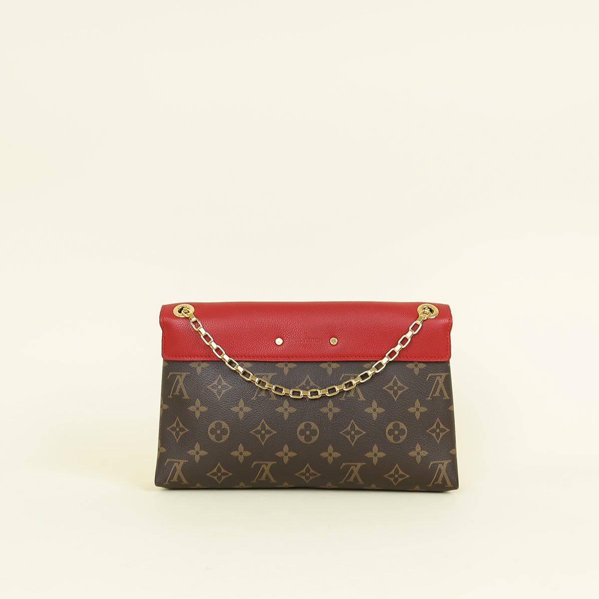 Louis Vuitton Monogram Red Pallas Chain Shoulder Bag