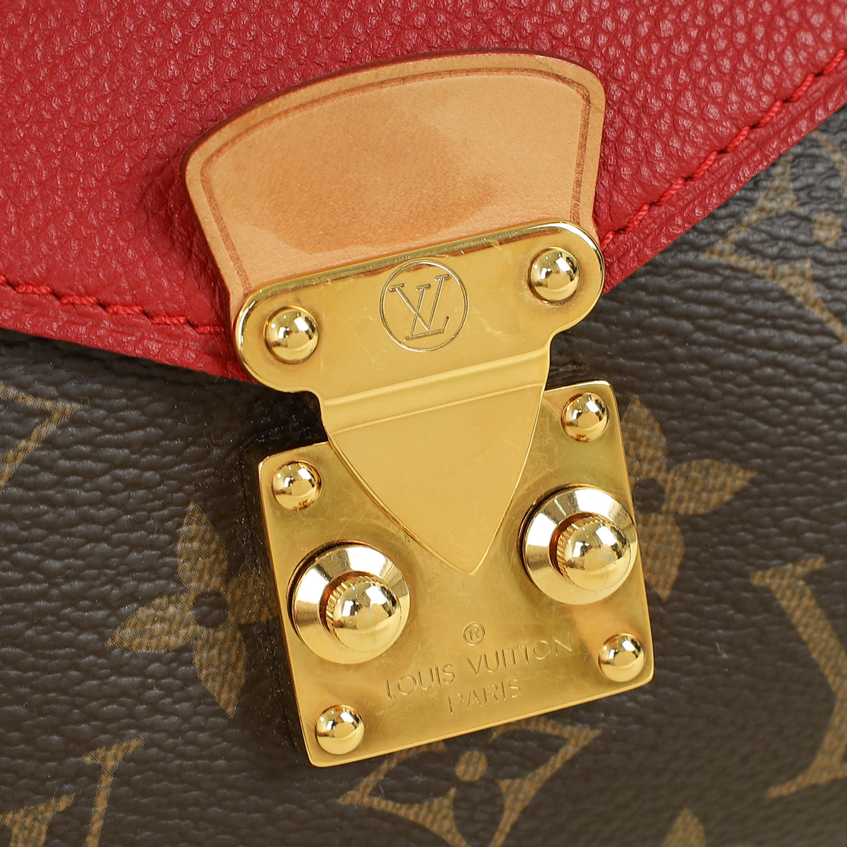 Louis Vuitton Monogram Red Pallas Chain Shoulder Bag