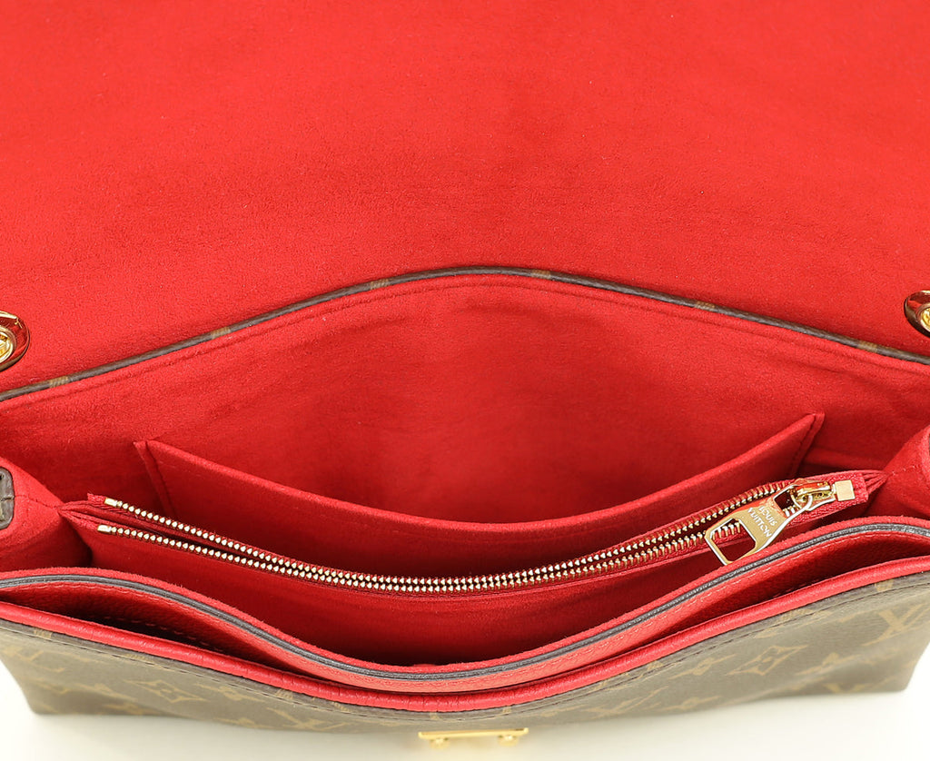 Louis Vuitton Monogram Red Pallas Chain Shoulder Bag