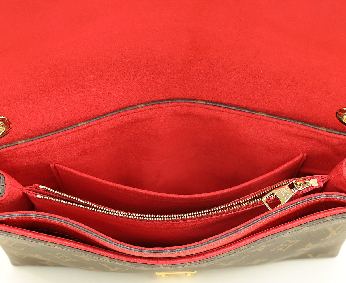 Louis Vuitton Monogram Red Pallas Chain Shoulder Bag