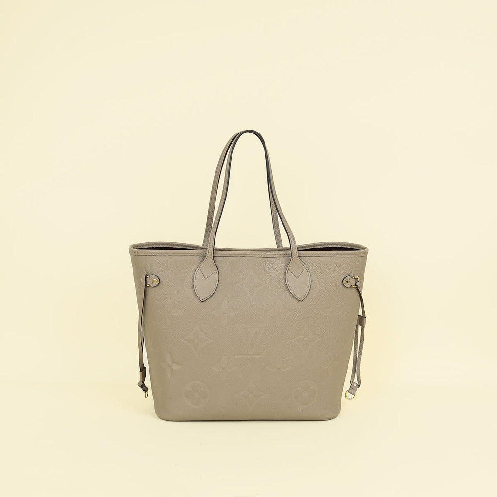 Louis Vuitton Tourterelle Monogram Giant Empreinte Neverfull MM Bag