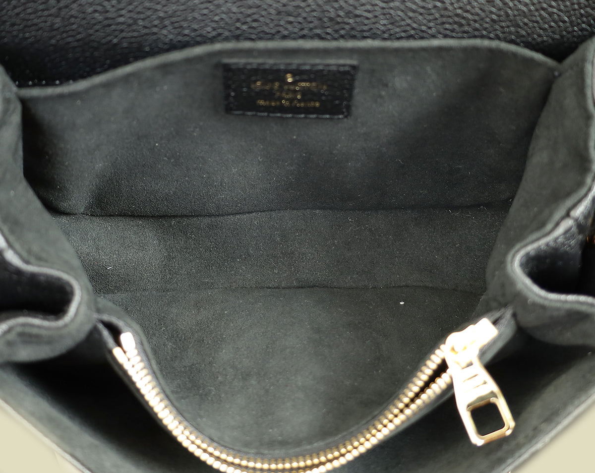 Louis Vuitton Black Monogram Empreinte Pochette Metis East West Bag