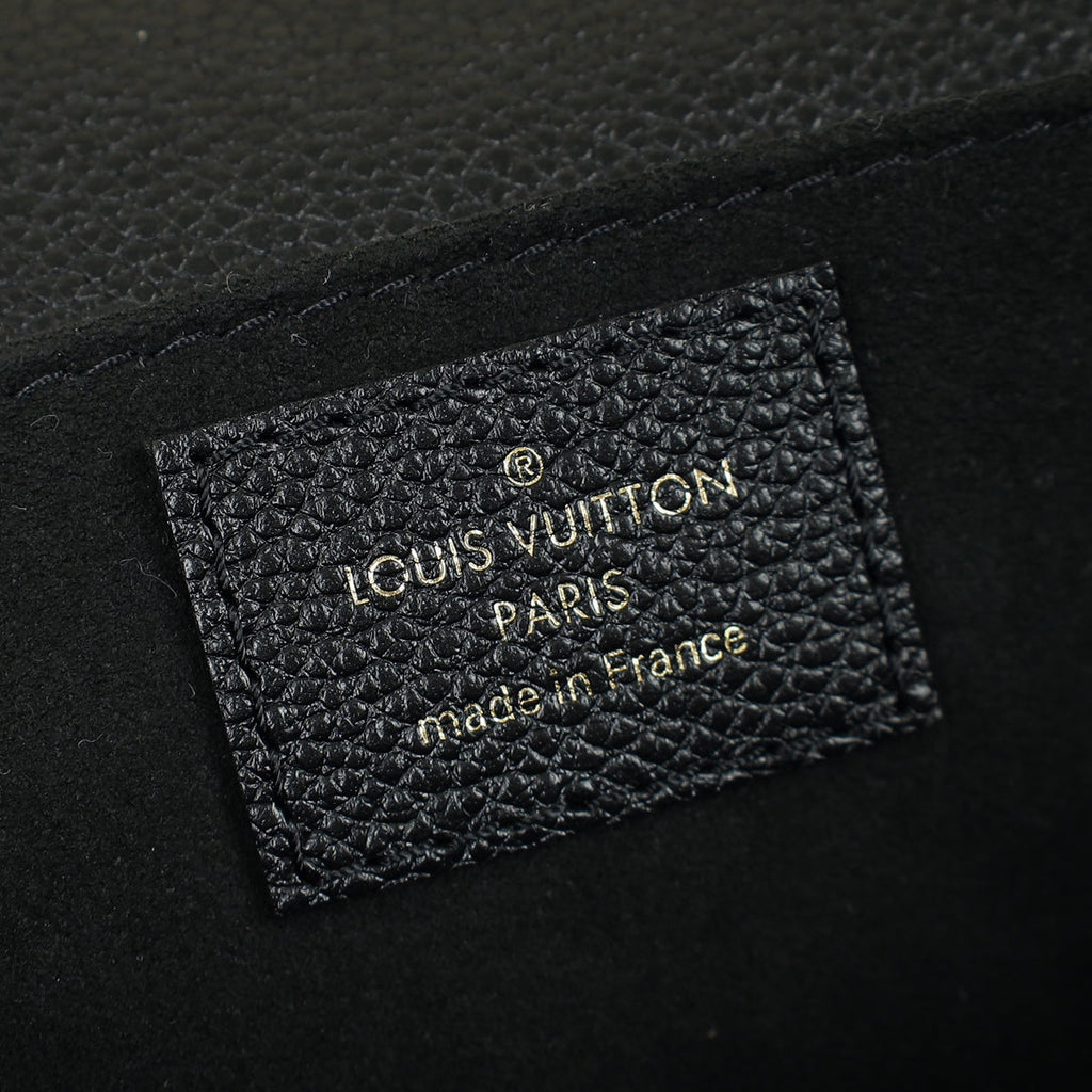Louis Vuitton Black Monogram Empreinte Pochette Metis East West Bag