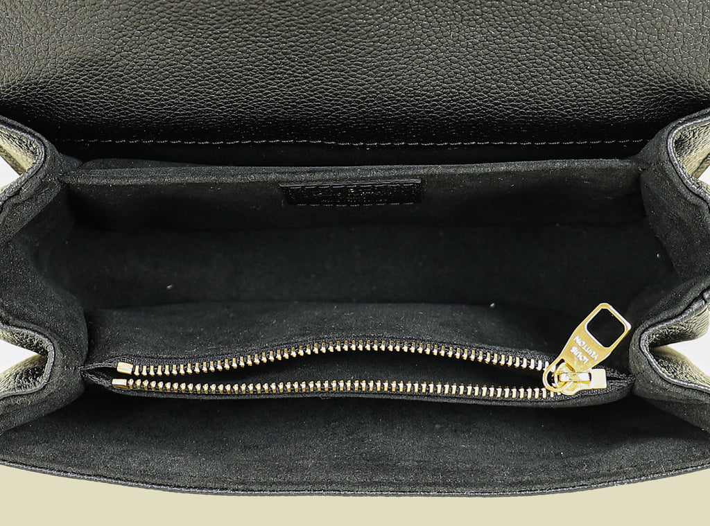 Louis Vuitton Black Monogram Empreinte Pochette Metis East West Bag