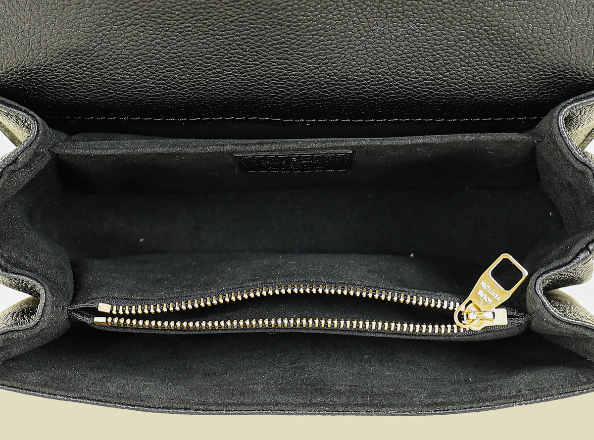 Louis Vuitton Black Monogram Empreinte Pochette Metis East West Bag