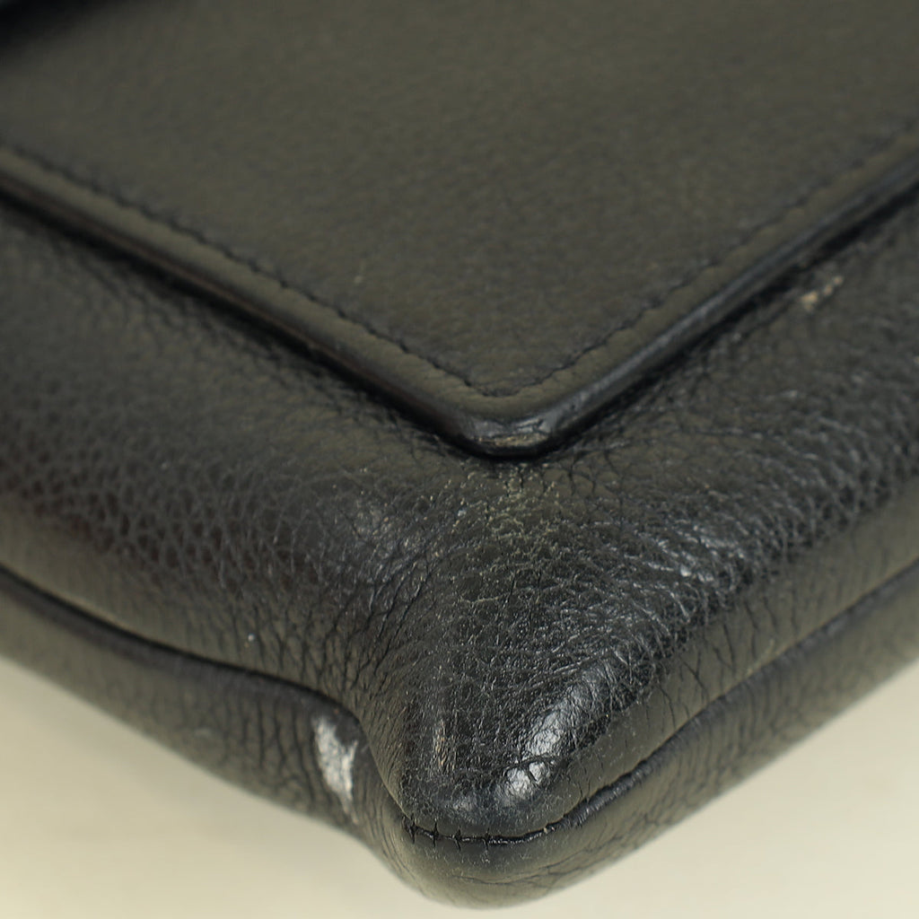 Louis Vuitton Black MyLockMe Chain/Wristlet Pochette