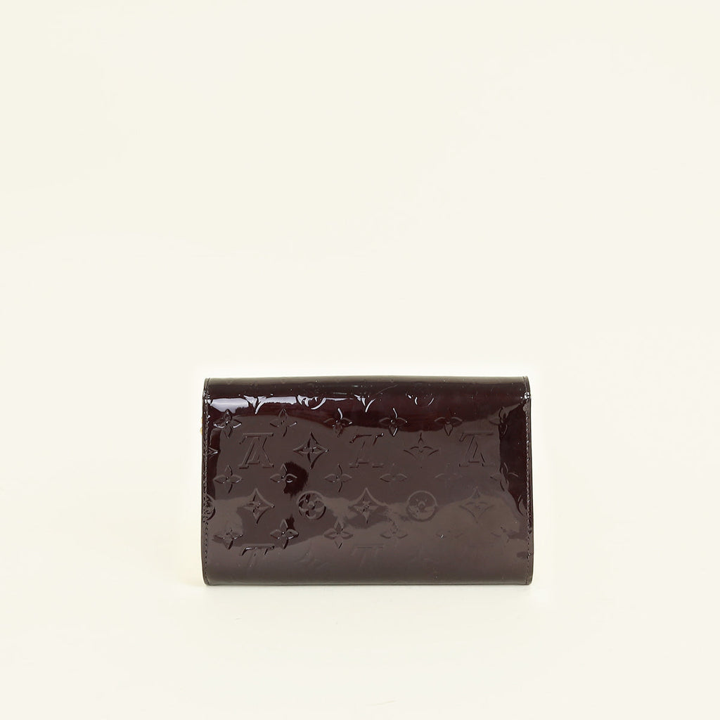 Louis Vuitton Amarante Monogram Vernis Ana Chain Clutch