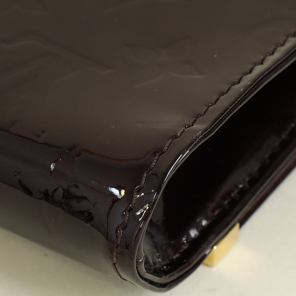Louis Vuitton Amarante Monogram Vernis Ana Chain Clutch