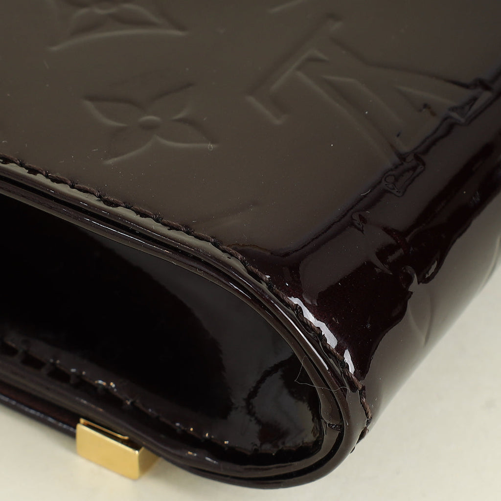 Louis Vuitton Amarante Monogram Vernis Ana Chain Clutch
