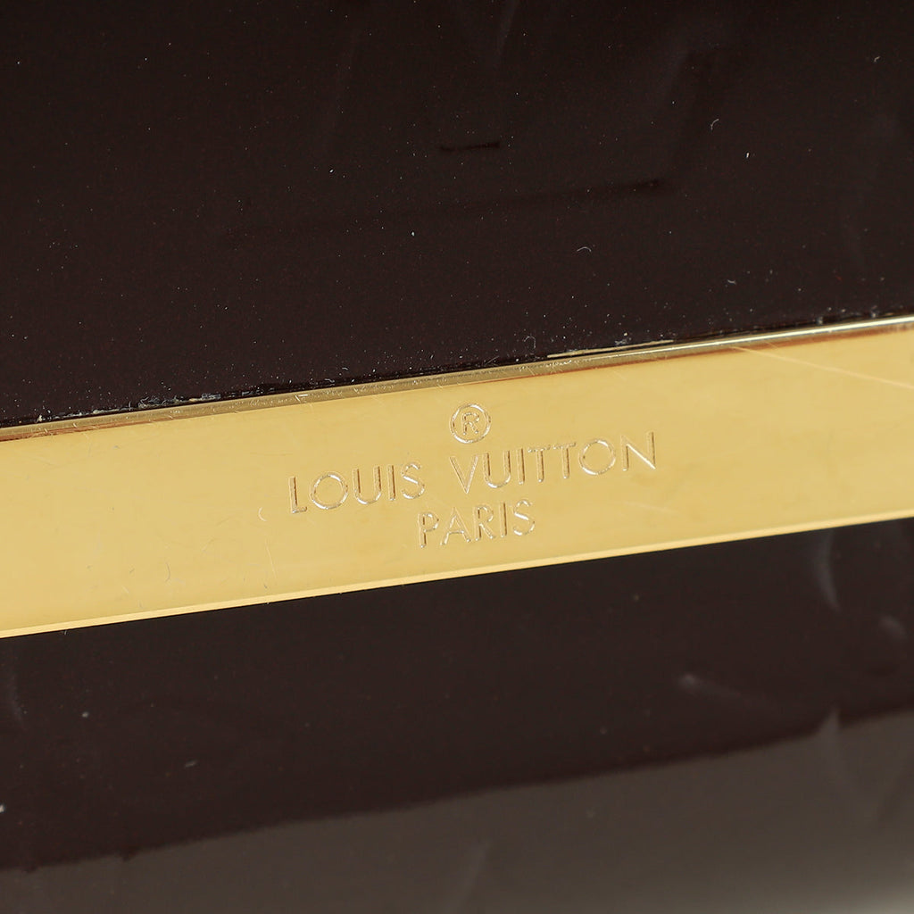 Louis Vuitton Amarante Monogram Vernis Ana Chain Clutch