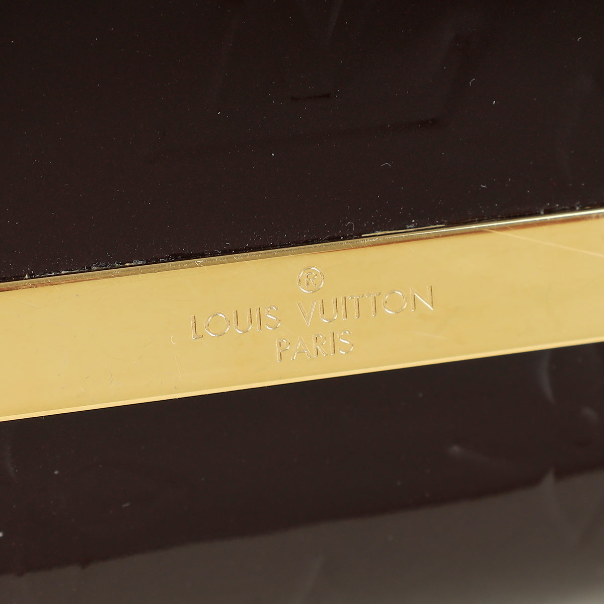 Louis Vuitton Amarante Monogram Vernis Ana Chain Clutch