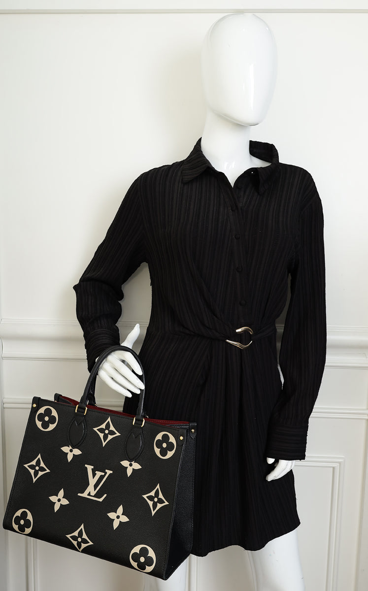 Louis Vuitton Bicolor Monogram Empreinte Onthego MM Bag