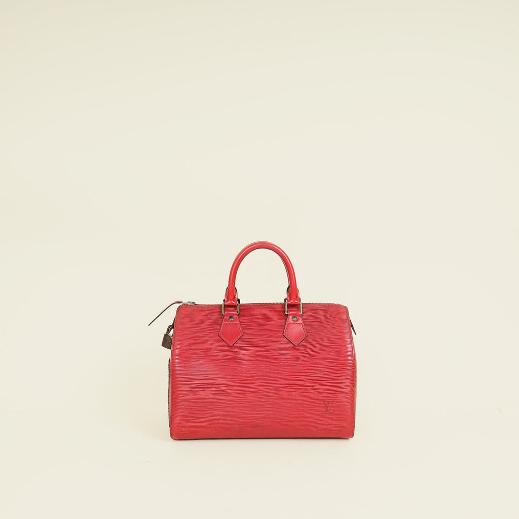 Louis Vuitton Rouge Speedy 25 Bag