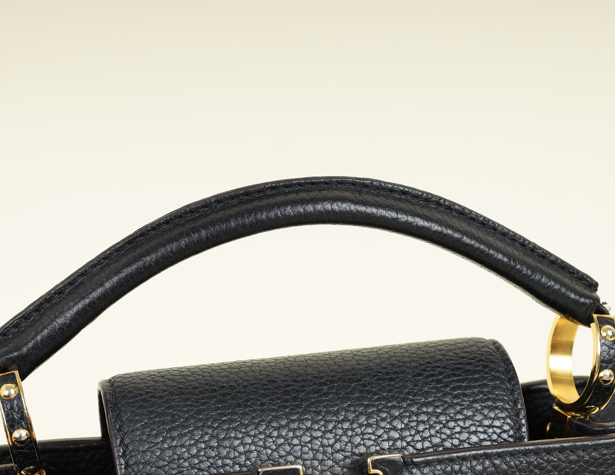 Louis Vuitton Black Capucines BB Bag