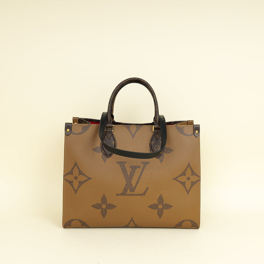 Loius Vuitton Bicolor Monogram Giant Reverse Onthego MM Bag