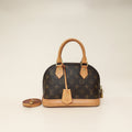 Louis Vuitton Monogram Alma BB Bag W/MA Initials
