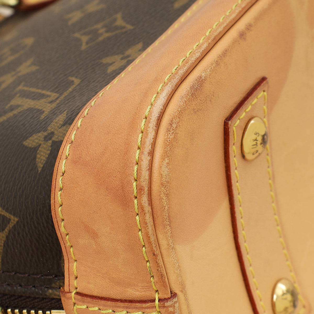 Louis Vuitton Monogram Alma BB Bag W/MA Initials