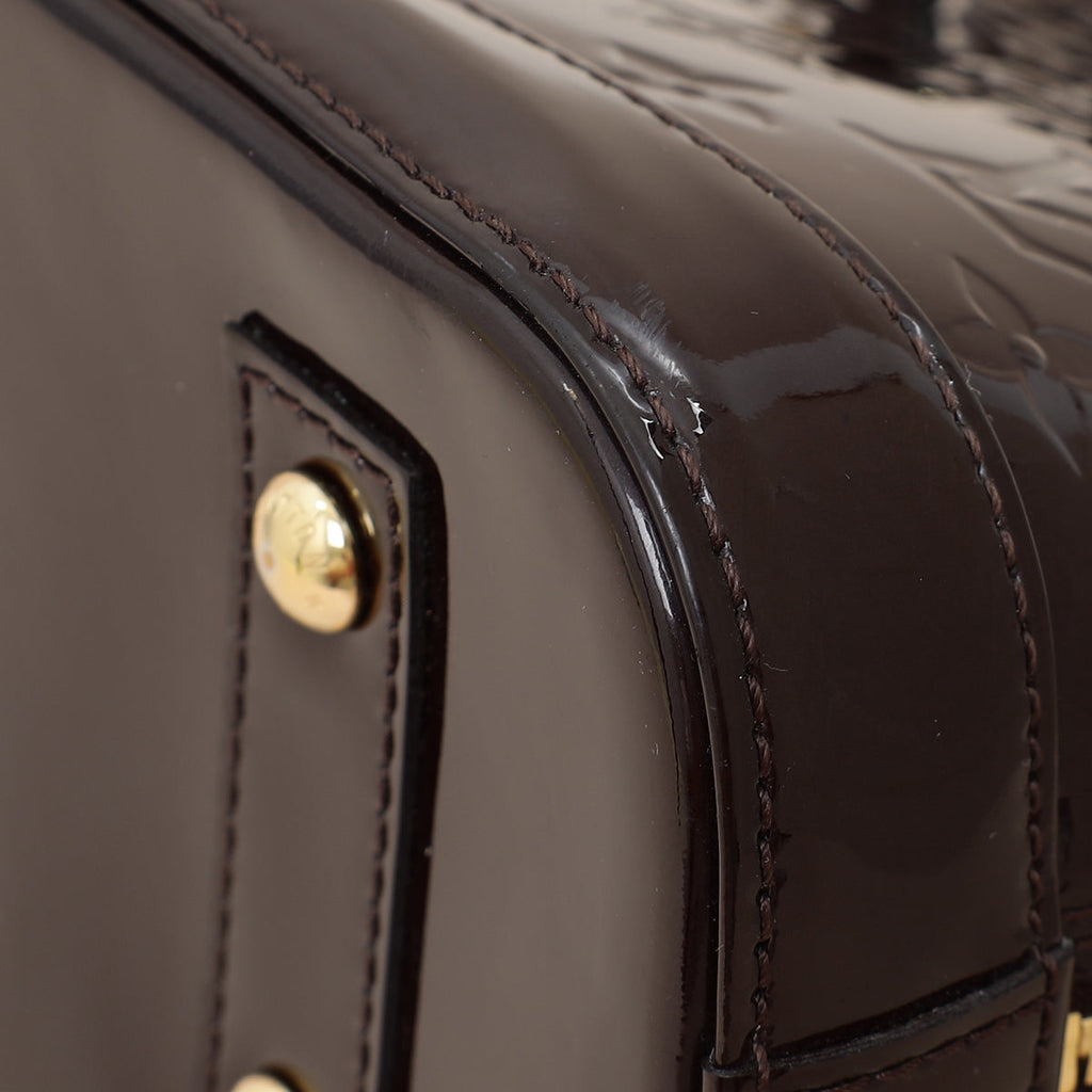 Louis Vuitton Amarante Monogram Vernis Alma BB Bag