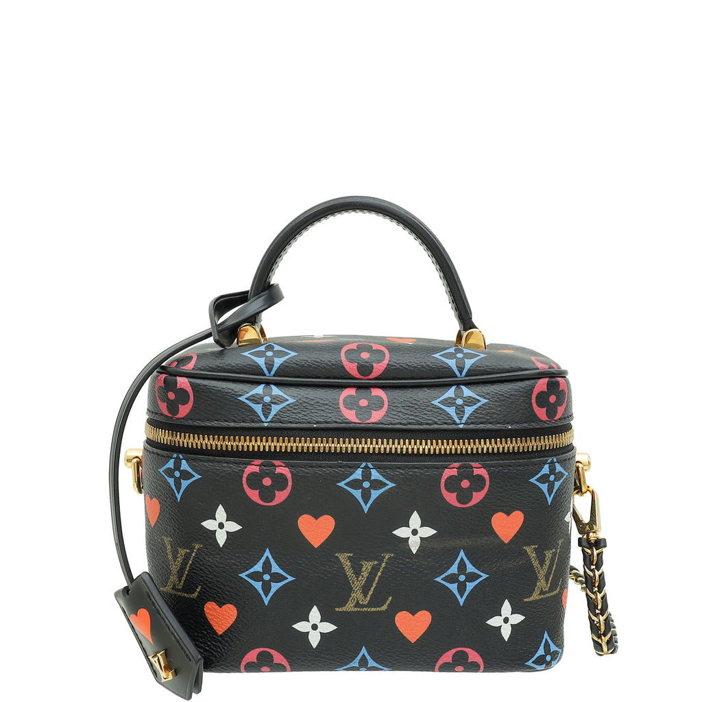 Louis Vuitton Black Multicolor Game On Vanity PM Bag