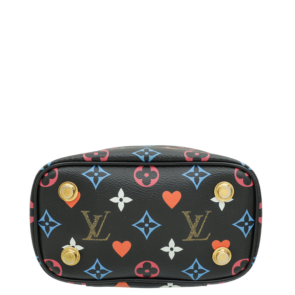 Louis Vuitton Black Multicolor Game On Vanity PM Bag