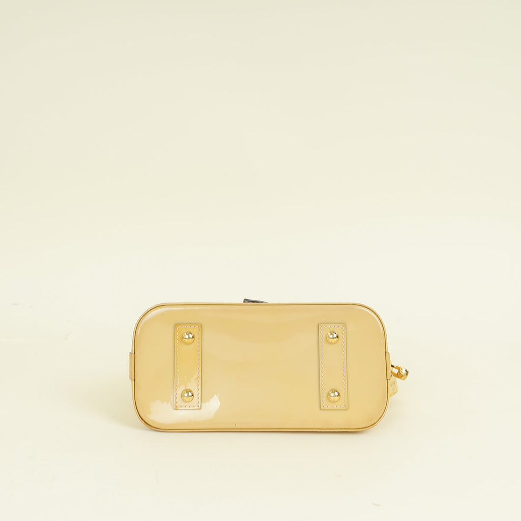 Louis Vuitton Beige Monogram Vernis Alma BB Bag