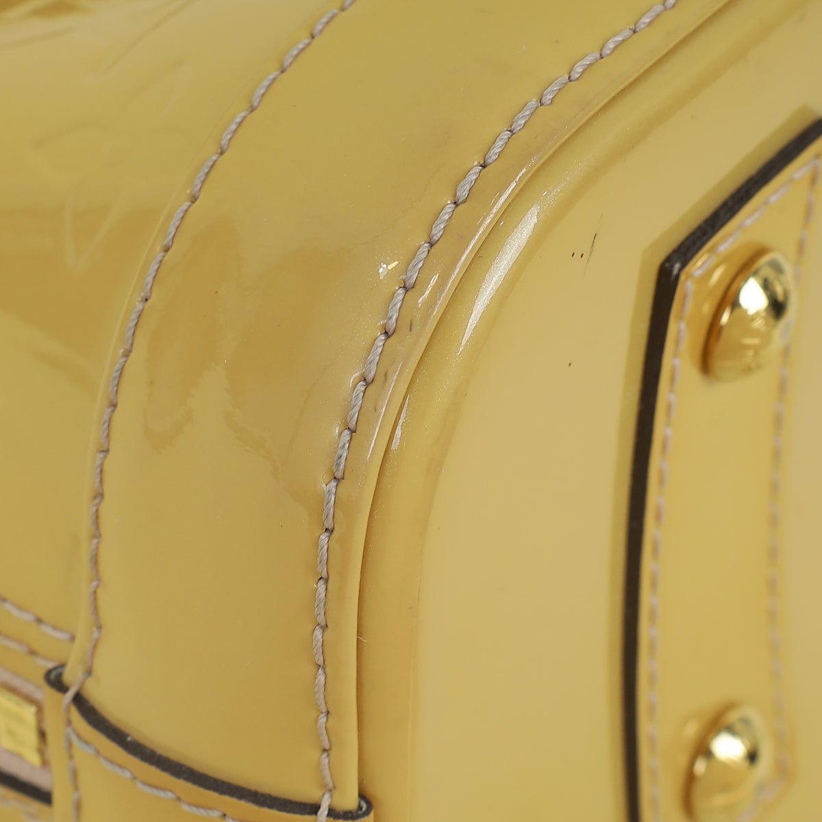 Louis Vuitton Beige Monogram Vernis Alma BB Bag