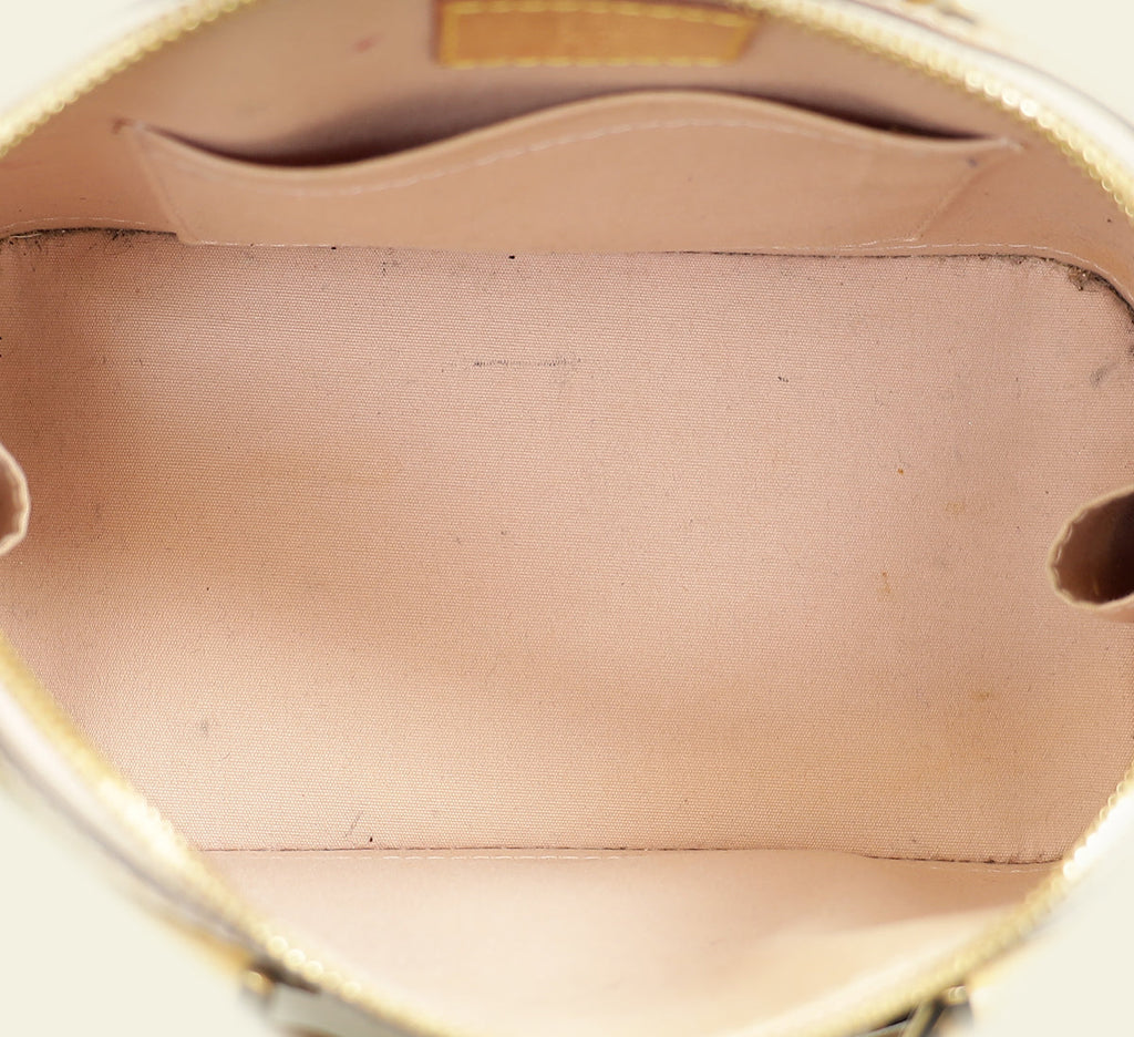 Louis Vuitton Beige Monogram Vernis Alma BB Bag