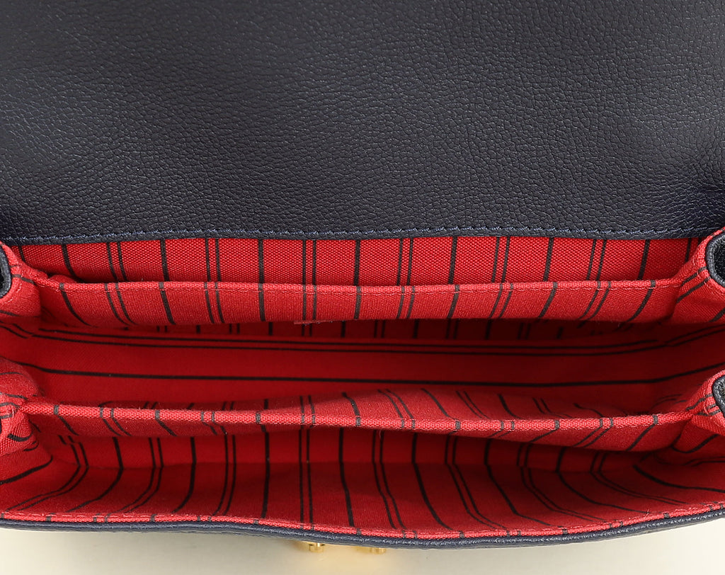 Louis Vuitton Marine Rouge Monogram Empreinte Pochette Metis