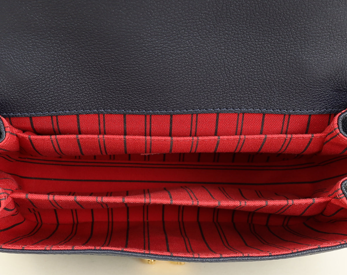 Louis Vuitton Marine Rouge Monogram Empreinte Pochette Metis