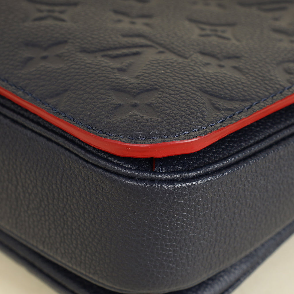 Louis Vuitton Marine Rouge Monogram Empreinte Pochette Metis